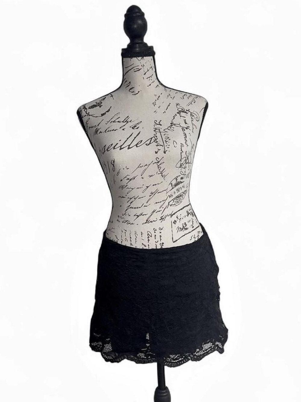 GLG good luck gem Black lace mini skirt womens medium